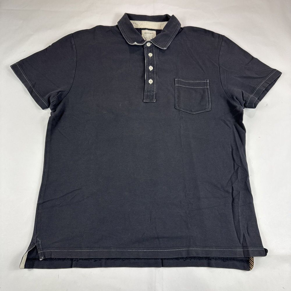 Billy Reid Black Polo Shirt